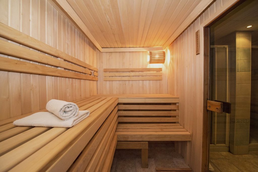 sauna in de badkamer